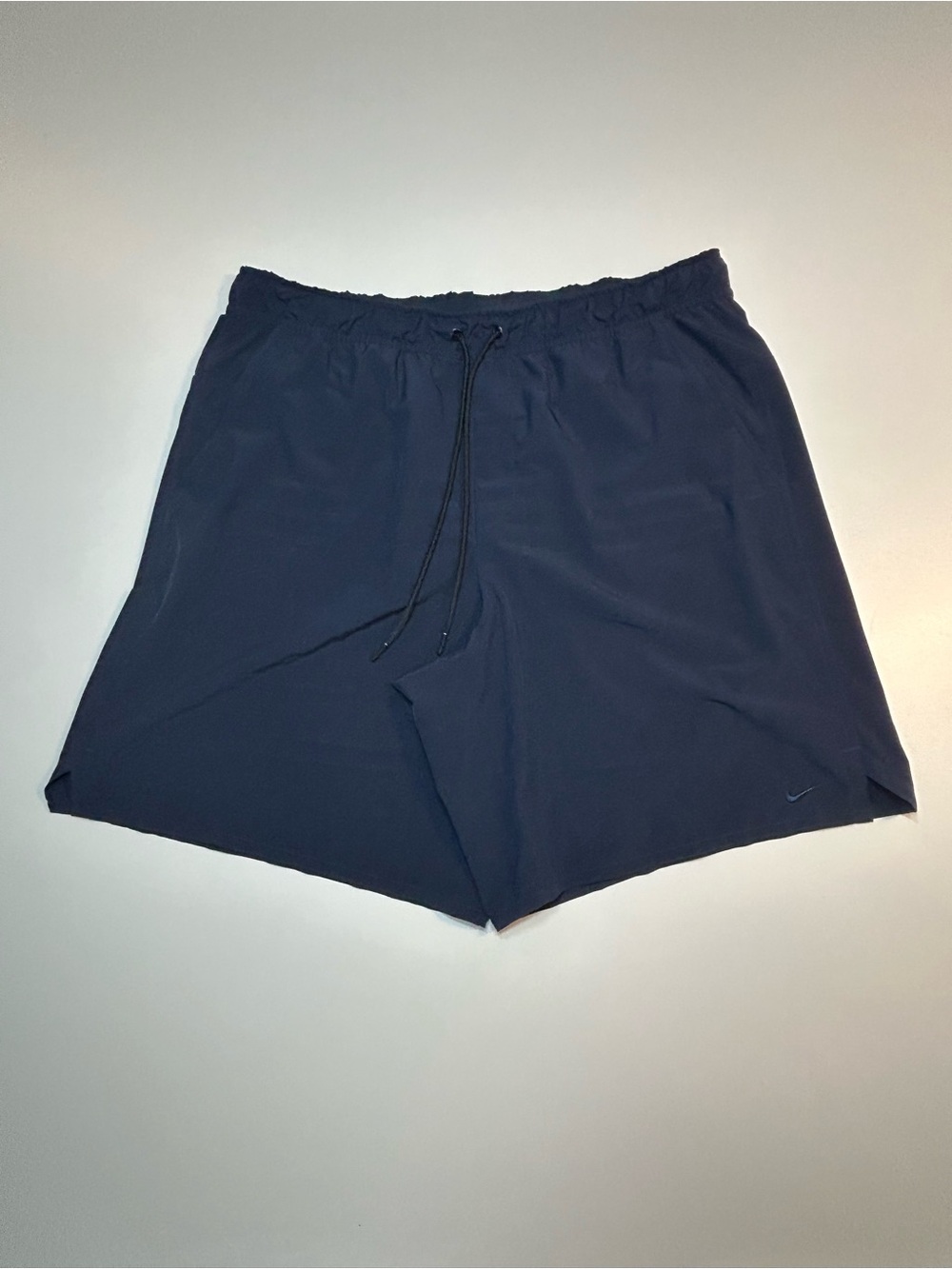 Nike Dri-FIT Form Unlined Training Shorts Obsidian Navy Blue Side Slit Men